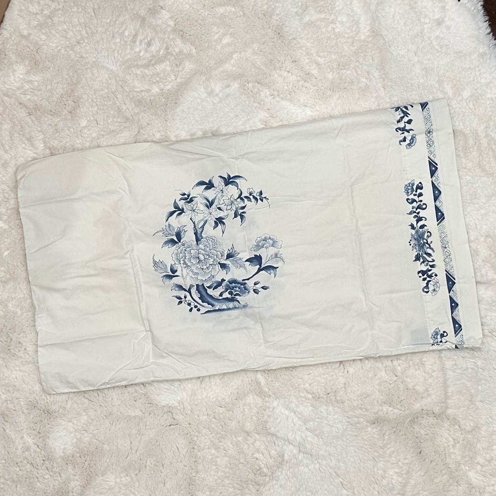 Ralph Lauren Porcelain Rosette Tamarind Chinoiserie Pillow Case SET 2 Standard